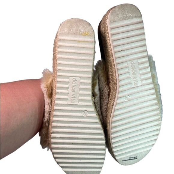 Dolce vita ilenia platform fuzzy SLIDES size 10 NEUTRAL - Picture 7 of 10